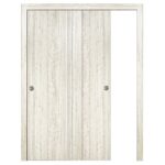 Nova HG-002VR Light Aloe Wood Laminated Modern Interior Door