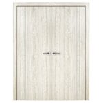 Nova HG-002VR Light Aloe Wood Laminated Modern Interior Door