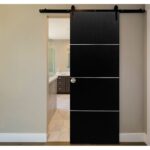 Nova HG008 Black Ash Laminated Modern Interior Door