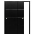 Nova HG008 Black Ash Laminated Modern Interior Door