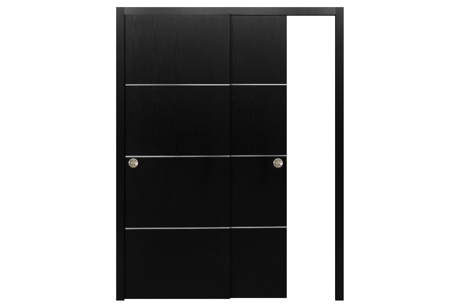 Nova HG008 Black Ash Laminated Modern Interior Door