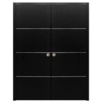 Nova HG008 Black Ash Laminated Modern Interior Door