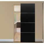 Nova HG008 Black Ash Laminated Modern Interior Door