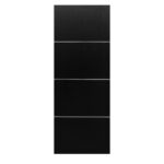 Nova HG008 Black Ash Laminated Modern Interior Door