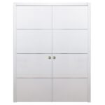 Nova HG008 White Drawing Laminated Modern Interior Door