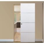 Nova HG008 White Drawing Laminated Modern Interior Door