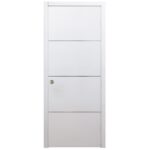 Nova HG008 White Drawing Laminated Modern Interior Door