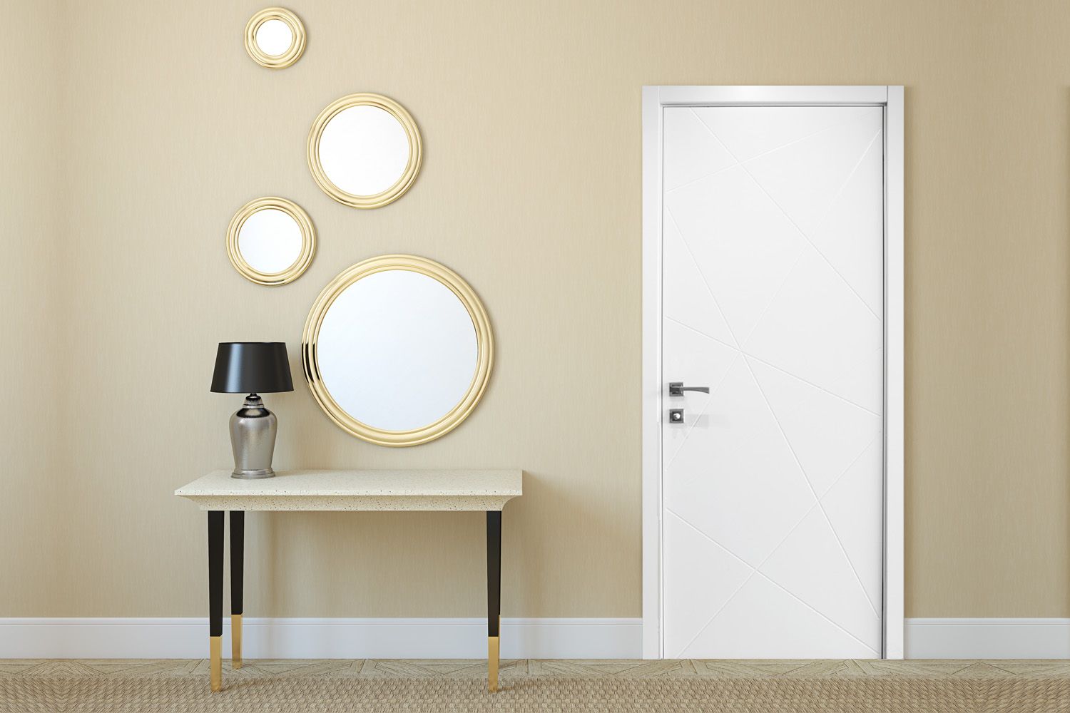 Nova HM419 Pure White Laminated Modern Interior Door