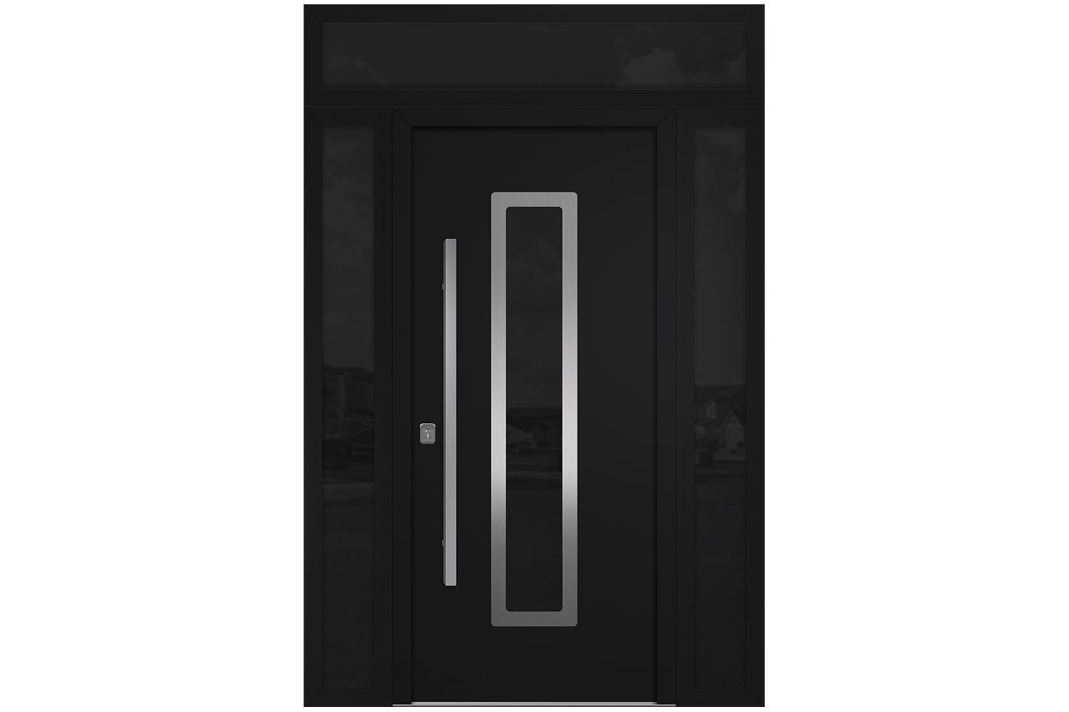 Nova Inox S1 Black Modern Exterior Door