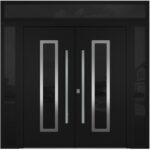 Nova Inox S1 Black Modern Exterior Double Door