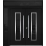 Nova Inox S1 Black Modern Exterior Double Door