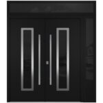 Nova Inox S1 Black Modern Exterior Double Door