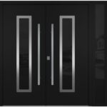 Nova Inox S1 Black Modern Exterior Double Door