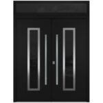 Nova Inox S1 Black Modern Exterior Double Door