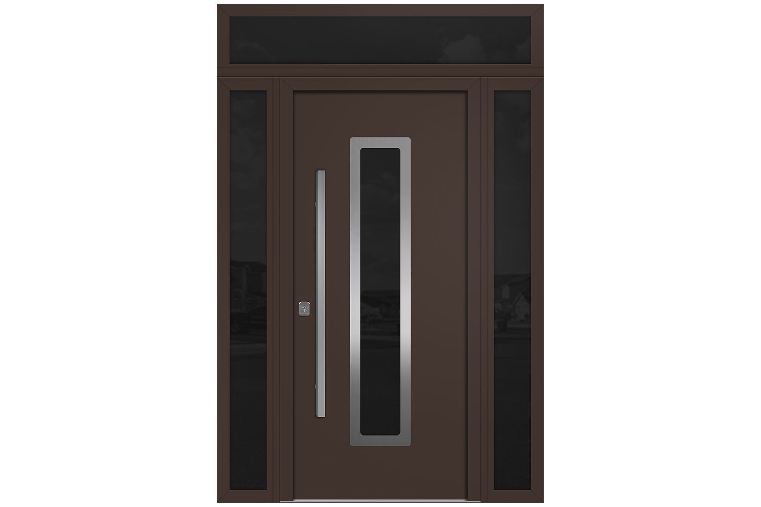 Nova Inox S1 Brown Modern Exterior Door