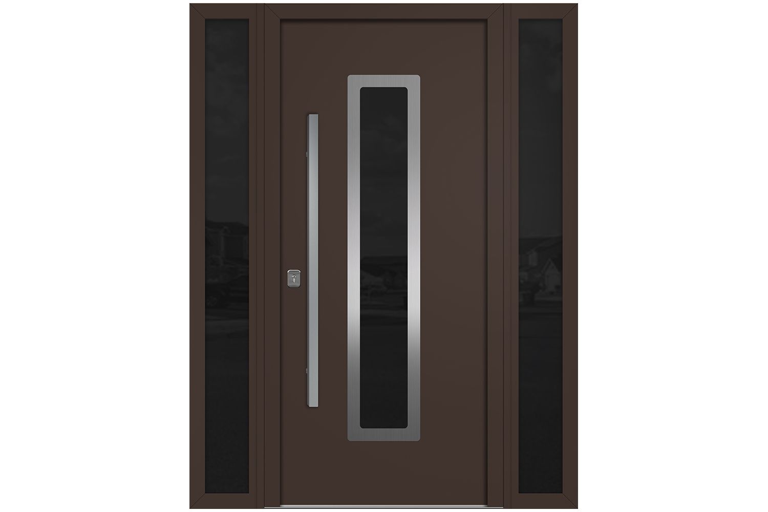 Nova Inox S1 Brown Modern Exterior Door