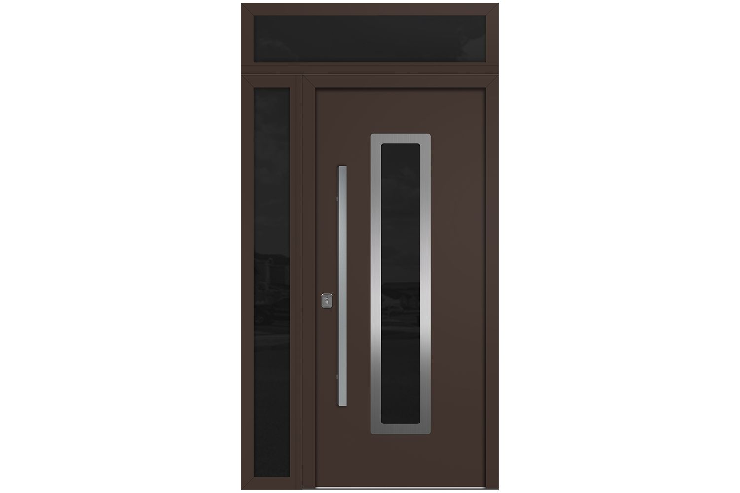 Nova Inox S1 Brown Modern Exterior Door