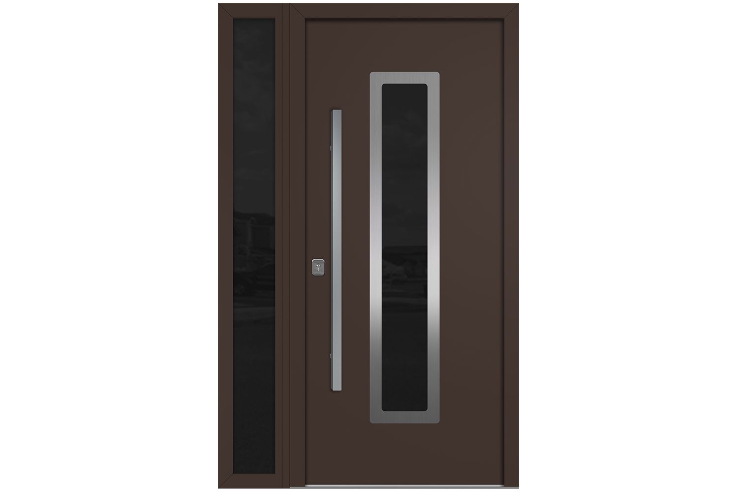 Nova Inox S1 Brown Modern Exterior Door