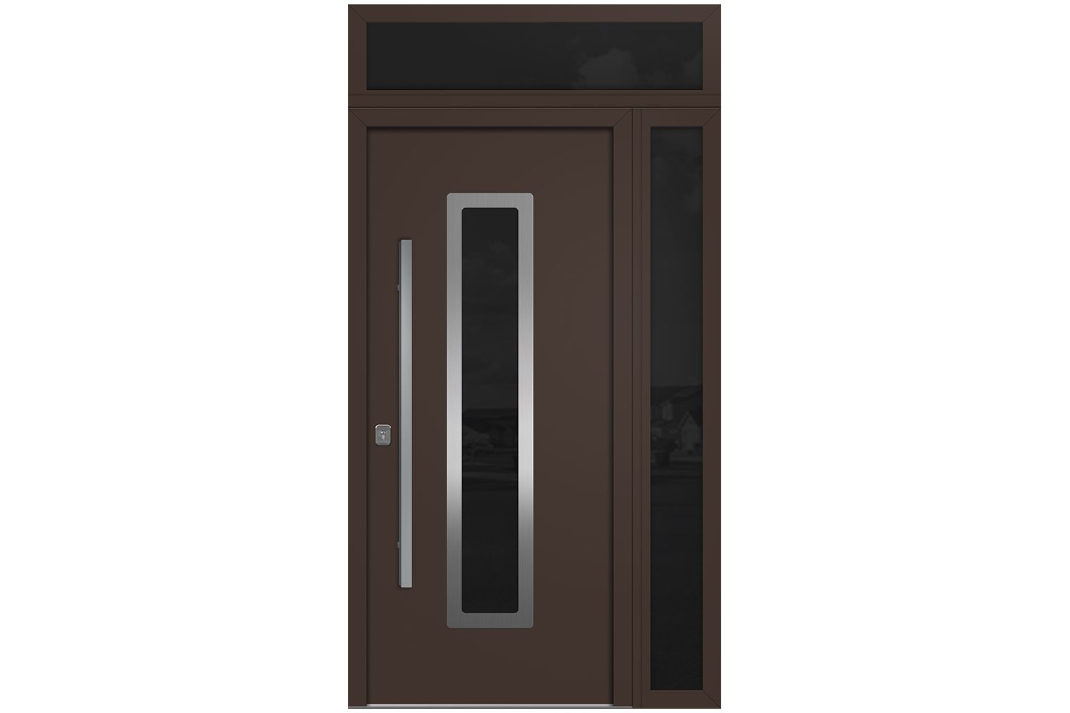 Nova Inox S1 Brown Modern Exterior Door