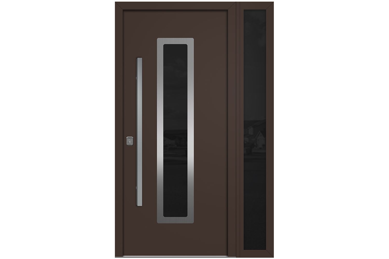 Nova Inox S1 Brown Modern Exterior Door