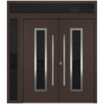 Nova Inox S1 Brown Modern Exterior Double Door