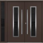 Nova Inox S1 Brown Modern Exterior Double Door