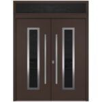 Nova Inox S1 Brown Modern Exterior Double Door