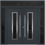 Nova Inox S1 Gray Modern Exterior Double Door