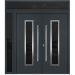 Nova Inox S1 Gray Modern Exterior Double Door