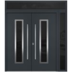 Nova Inox S1 Gray Modern Exterior Double Door