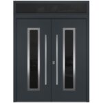 Nova Inox S1 Gray Modern Exterior Double Door