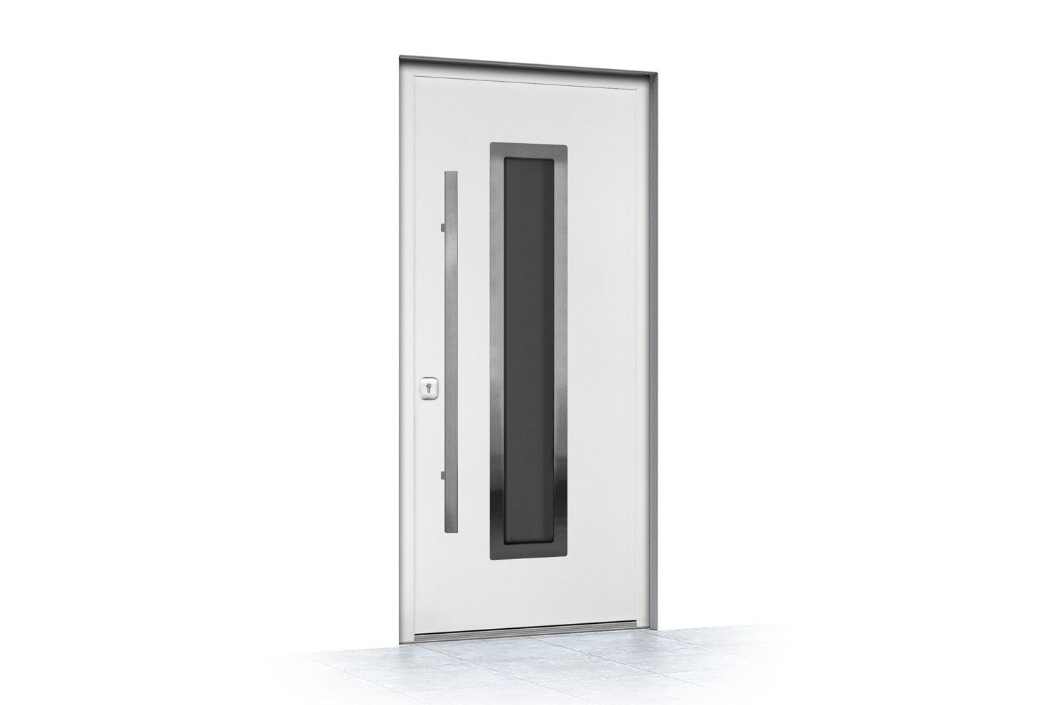 Nova Inox S1 White Modern Exterior Door