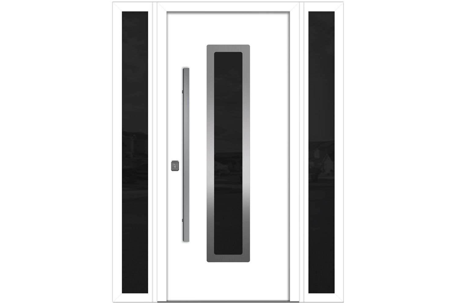 Nova Inox S1 White Modern Exterior Door