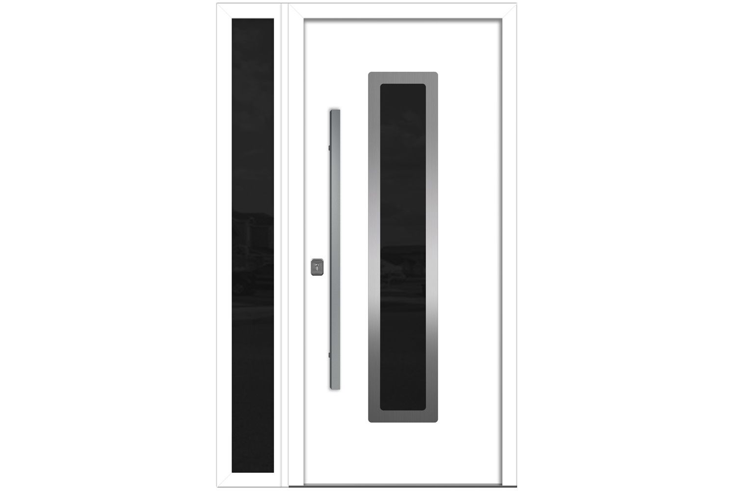 Nova Inox S1 White Modern Exterior Door