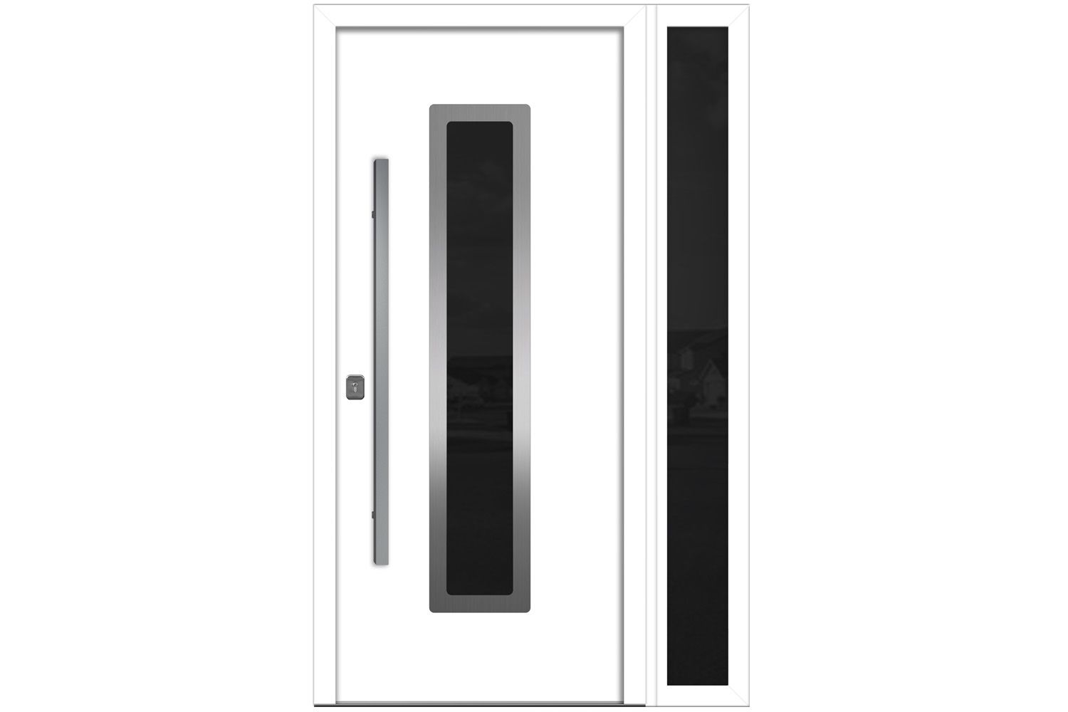 Nova Inox S1 White Modern Exterior Door