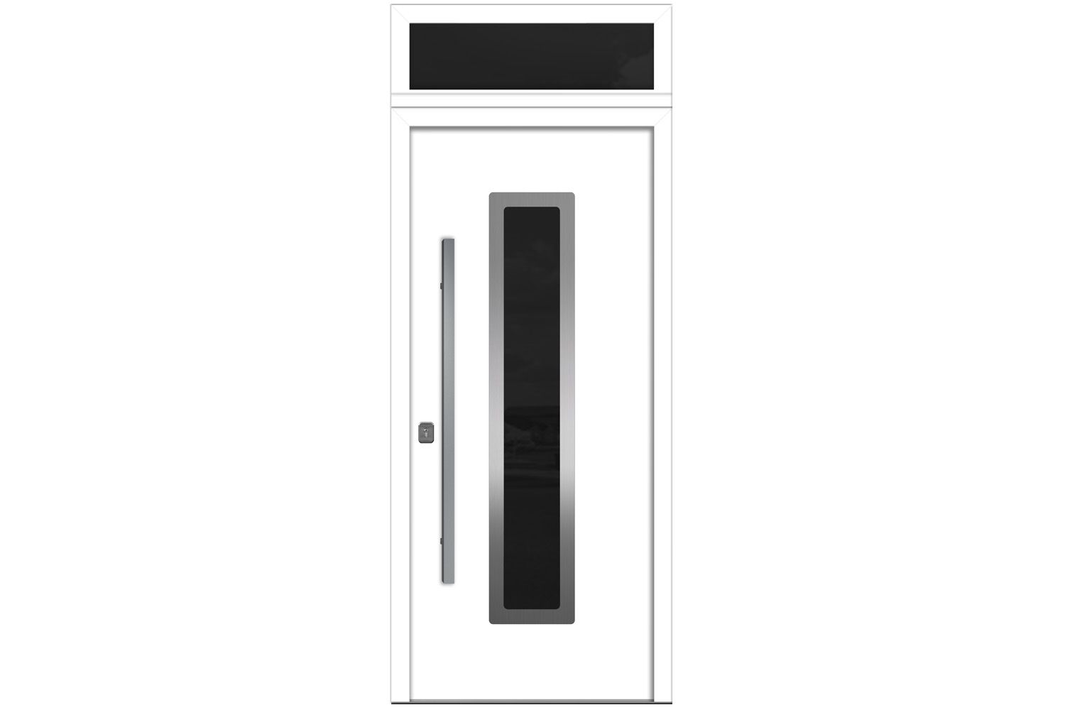 Nova Inox S1 White Modern Exterior Door