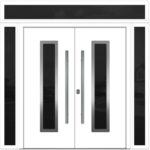 Nova Inox S1 White Modern Exterior Double Door