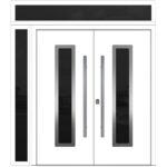 Nova Inox S1 White Modern Exterior Double Door