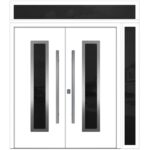 Nova Inox S1 White Modern Exterior Double Door