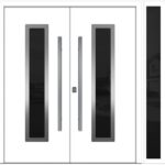 Nova Inox S1 White Modern Exterior Double Door