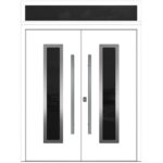 Nova Inox S1 White Modern Exterior Double Door