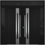 Nova Inox S2 Black Modern Exterior Double Door