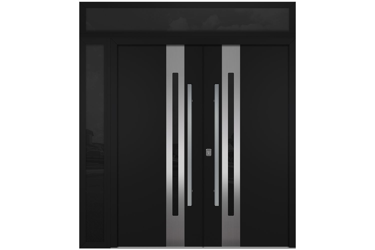 Nova Inox S2 Black Modern Exterior Double Door