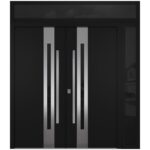 Nova Inox S2 Black Modern Exterior Double Door