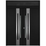 Nova Inox S2 Black Modern Exterior Double Door