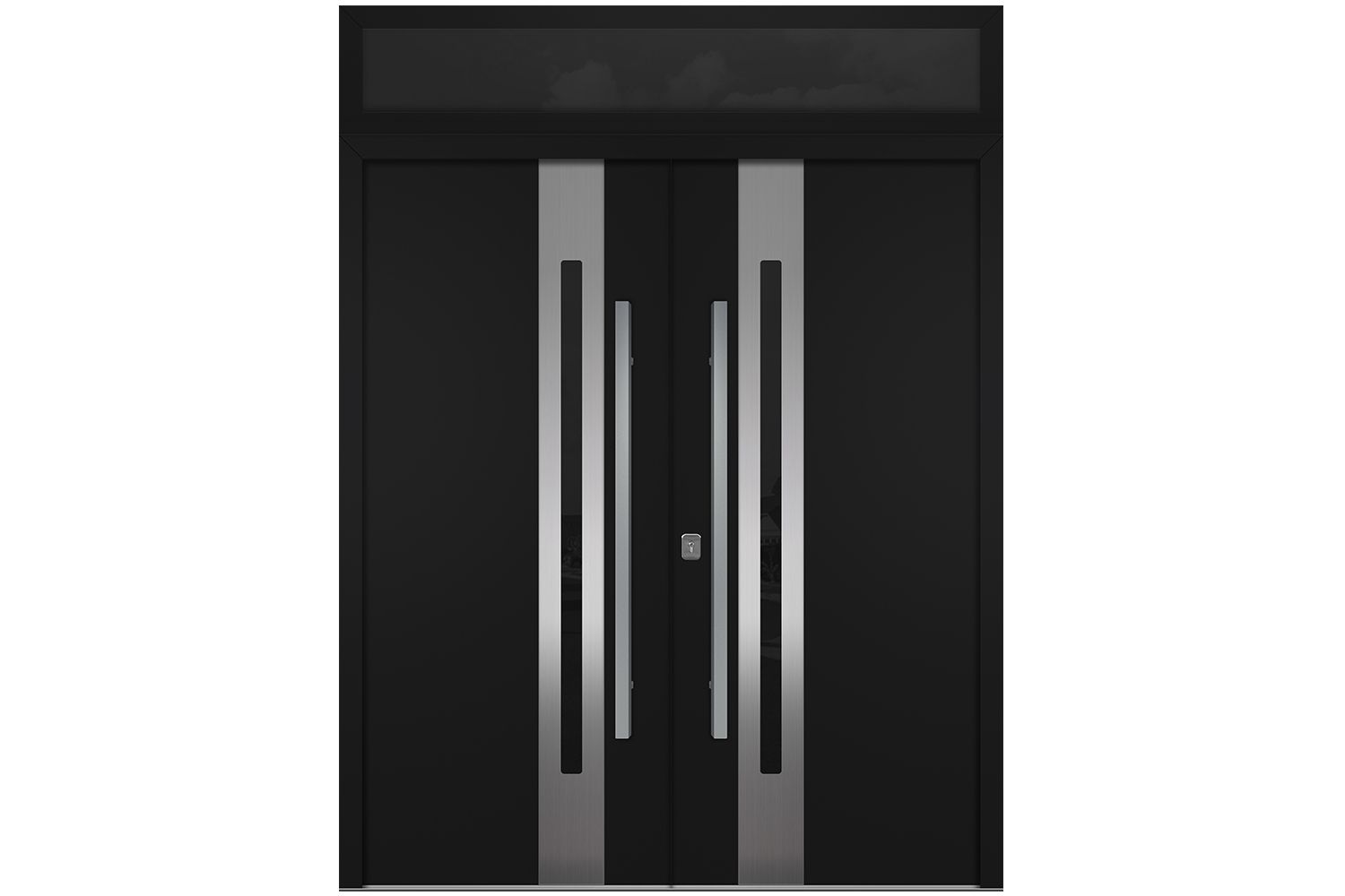 Nova Inox S2 Black Modern Exterior Double Door