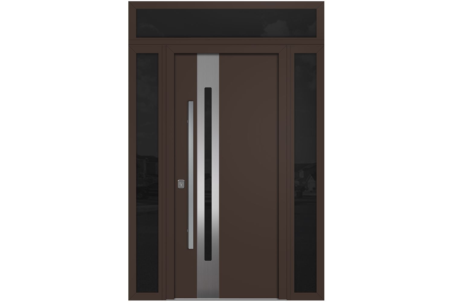 Nova Inox S2 Brown Modern Exterior Door