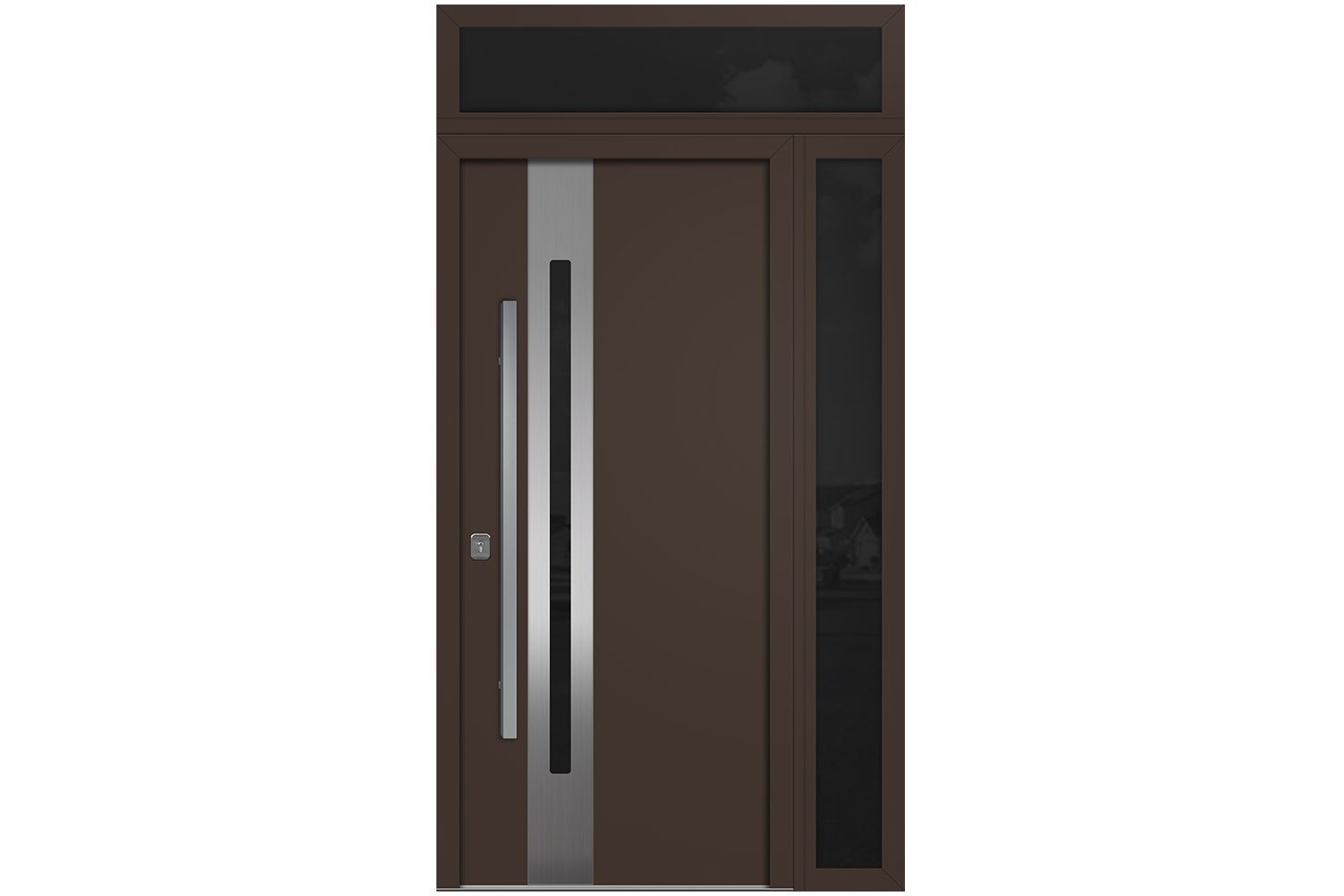 Nova Inox S2 Brown Modern Exterior Door