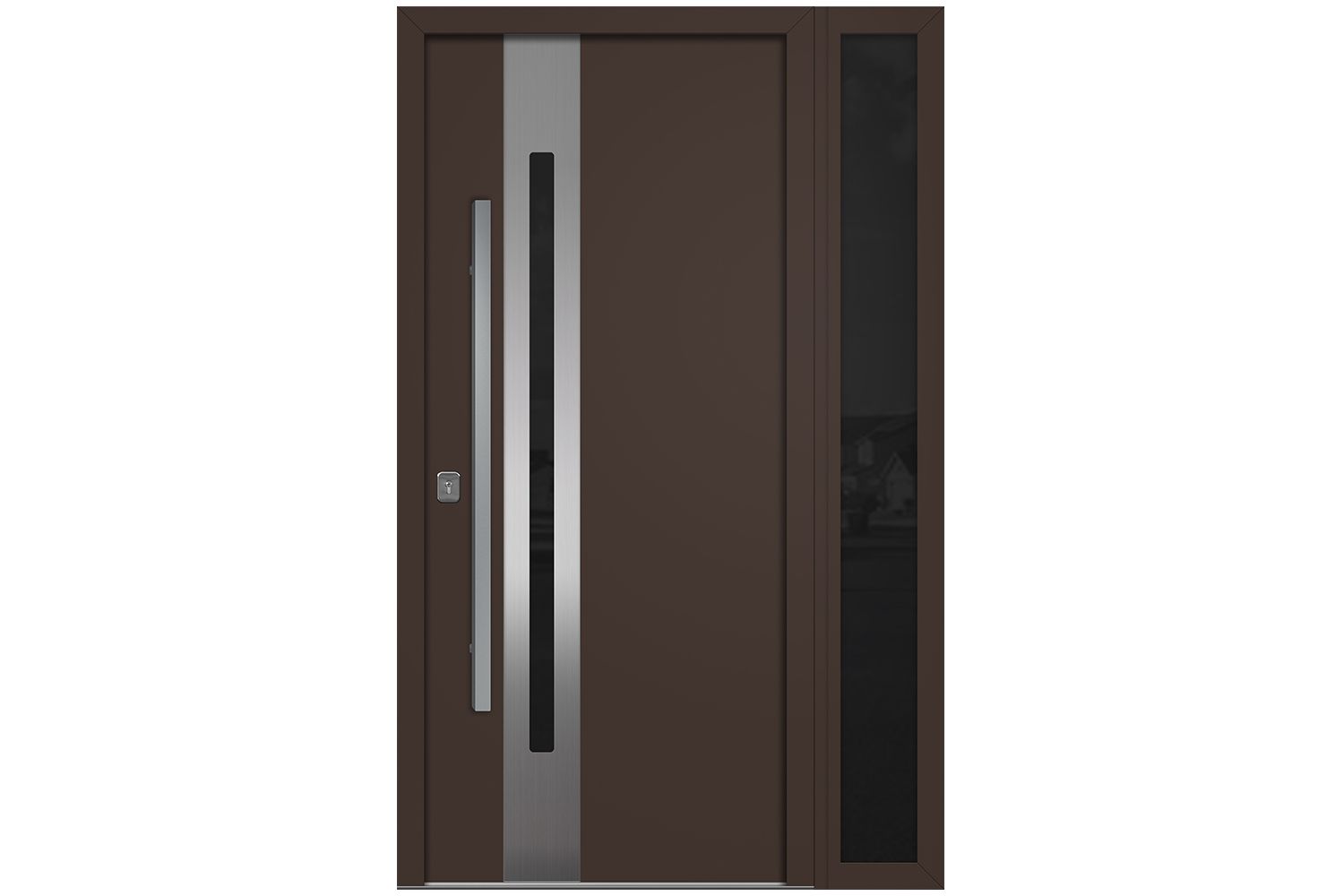 Nova Inox S2 Brown Modern Exterior Door