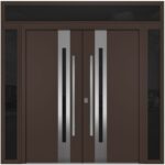 Nova Inox S2 Brown Modern Exterior Double Door